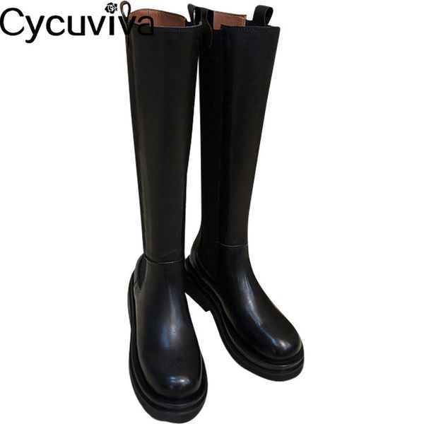 boots comfy thick sole knee high woman platform flat knight classic round toe runway shoes zapatos de mujer, Black
boots comfy thick sole knee high woman platform flat knight classic round toe runway shoes zapatos de mujer, Black