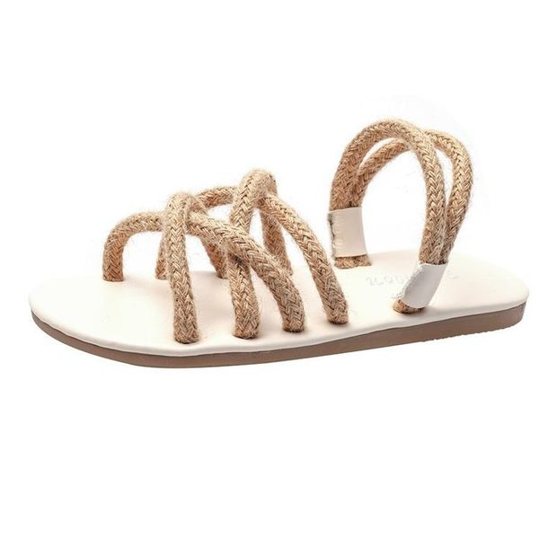 2020 new sandals large size rope strap flat bottom women's sandals beach shoes ladies, Black
2020 new sandals large size rope strap flat bottom women's sandals beach shoes ladies, Black