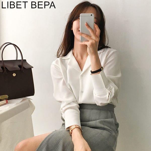 new 2020 autumn spring women's blouse casual fashionable collar shirt office lady clothing minimalist style bl1838a, White
new 2020 autumn spring women's blouse casual fashionable collar shirt office lady clothing minimalist style bl1838a, White