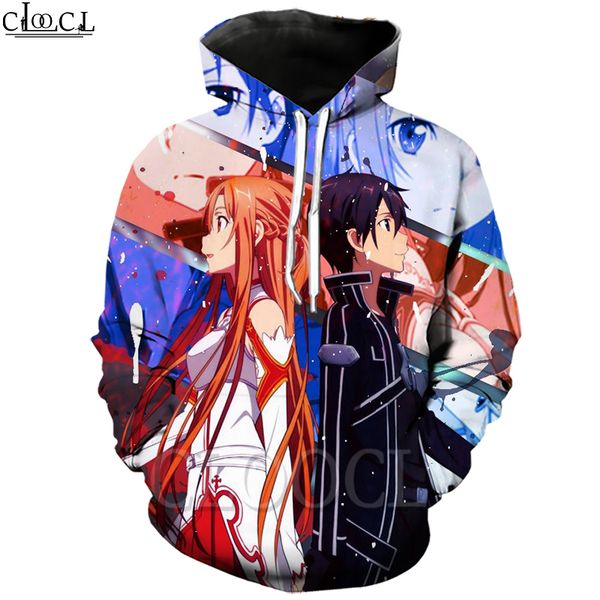 cloocl sword art online hoodie 3d print funny hooded coat sweatshirt men women clothing long sleeve couples pullovers s5xl, Black
cloocl sword art online hoodie 3d print funny hooded coat sweatshirt men women clothing long sleeve couples pullovers s5xl, Black