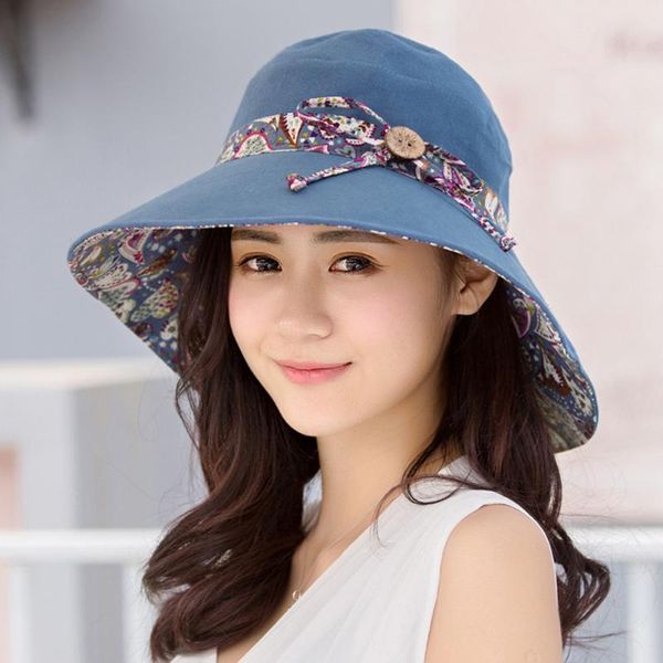 cotton floppy visors lady fisher fashion fishing summer caps uv protection casual women wide brim sun hat packable, Blue;gray
cotton floppy visors lady fisher fashion fishing summer caps uv protection casual women wide brim sun hat packable, Blue;gray