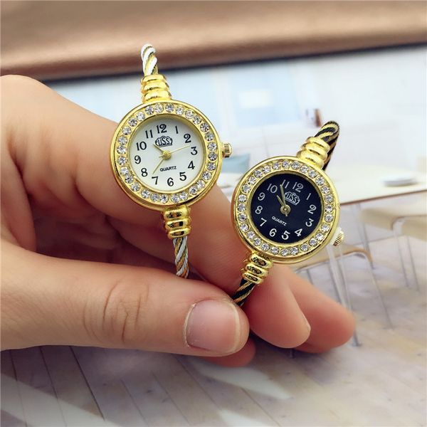 round simple fashion crystal diamond small dial thin rope steel wire watches for women ladies students dress quartz wrist watch, Slivery;brown
round simple fashion crystal diamond small dial thin rope steel wire watches for women ladies students dress quartz wrist watch, Slivery;brown