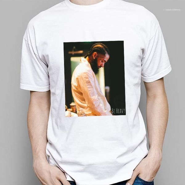 male casual summer nipsey hussle loose tshirt mens hip hop style short sleeve crew neck tees, White;black
male casual summer nipsey hussle loose tshirt mens hip hop style short sleeve crew neck tees, White;black