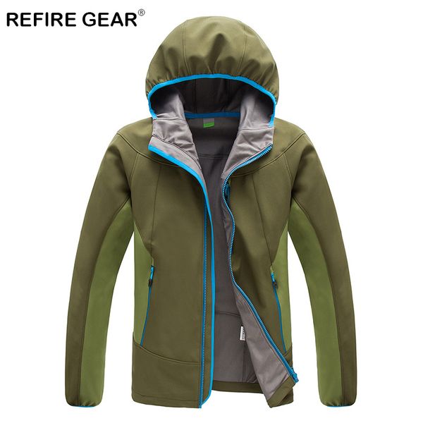 outdoor jackets&hoodies refire gear autumn winter soft shell thermal windbreaker jacket men waterproof windproof warm camping hiking coat, Blue;black 
outdoor jackets&hoodies refire gear autumn winter soft shell thermal windbreaker jacket men waterproof windproof warm camping hiking coat, Blue;black