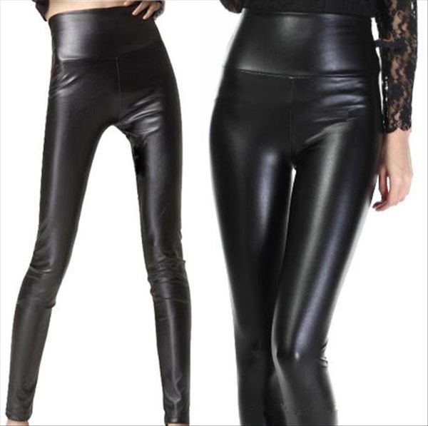 women modern slim pu leggings black brown pure color high elastic waist leggings skinny punk leather women leggins
women modern slim pu leggings black brown pure color high elastic waist leggings skinny punk leather women leggins