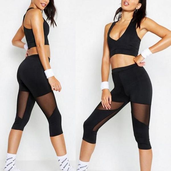 women's yoga pants calf-length black gym exercise mesh sports fitness bike pants stretch trousers leggings summer clothes new, White;red
women's yoga pants calf-length black gym exercise mesh sports fitness bike pants stretch trousers leggings summer clothes new, White;red