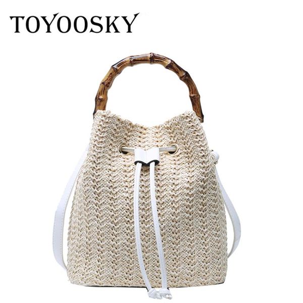 toyoosky women bucket string beach bags summer knitting straw bag female shoulder bag bamboo handle handbag crossbody bags tote
toyoosky women bucket string beach bags summer knitting straw bag female shoulder bag bamboo handle handbag crossbody bags tote