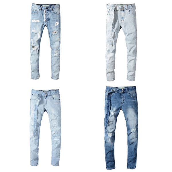 2019 wholesale white pants jeanes designer pants straight off skinny loophole jeans men white ripped jeans
2019 wholesale white pants jeanes designer pants straight off skinny loophole jeans men white ripped jeans