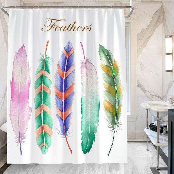 nordic feather bathroom shower curtain toilet waterproof mildew-proof partition curtain shower polyester
nordic feather bathroom shower curtain toilet waterproof mildew-proof partition curtain shower polyester