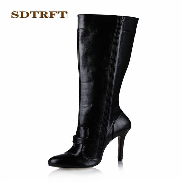 boots sdtrft winter stilettos 12cm thin heels knee-high pointed toe shoes woman crossdresser botas buckle pumps plus:35-42 43, Black
boots sdtrft winter stilettos 12cm thin heels knee-high pointed toe shoes woman crossdresser botas buckle pumps plus:35-42 43, Black