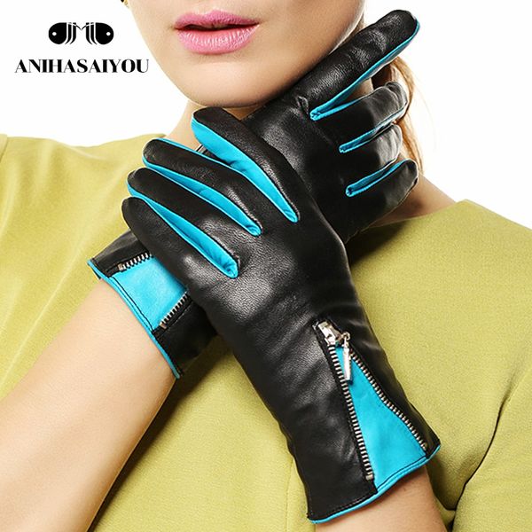 sheepskin gloves women winter fashion warm winter gloves women warm short leather zipper contrast color- l141nq, Blue;gray
sheepskin gloves women winter fashion warm winter gloves women warm short leather zipper contrast color- l141nq, Blue;gray