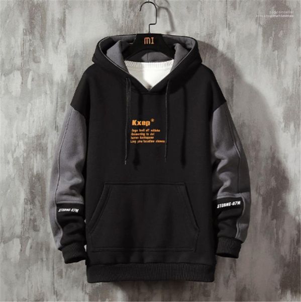 plus cashmere mens hooded pullover mens fashion sportswear sports fitness long sleeve hooded contrast stitching, Black
plus cashmere mens hooded pullover mens fashion sportswear sports fitness long sleeve hooded contrast stitching, Black