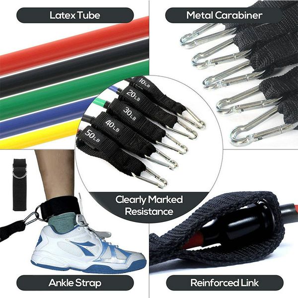 pro 11pcs resistance bands set yoga exercise arm blaster arm trainer gym handle gym equipement fitness exercise fitness bands
pro 11pcs resistance bands set yoga exercise arm blaster arm trainer gym handle gym equipement fitness exercise fitness bands