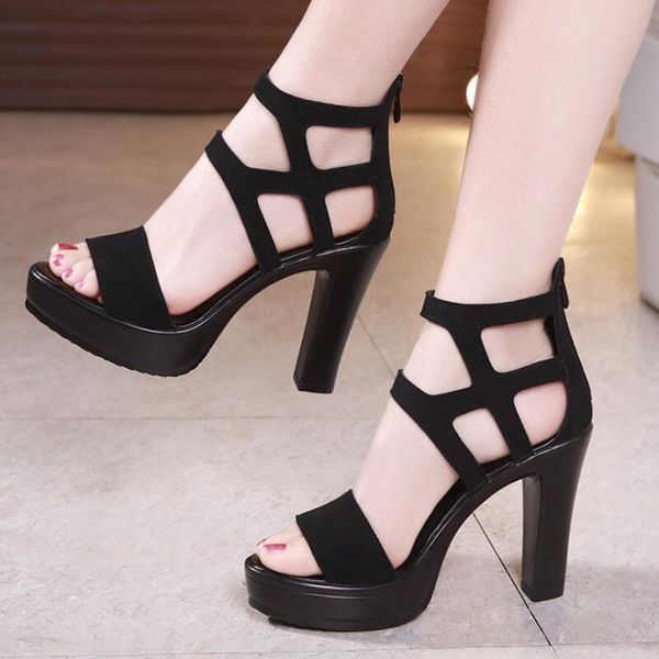 roman sandals women's mid-heel 2020 new summer thick-heel platform waterproof platform wild large model catwalk high heeln42, Black
roman sandals women's mid-heel 2020 new summer thick-heel platform waterproof platform wild large model catwalk high heeln42, Black