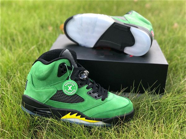 authentic 5 se oregon green black yellow strike black 5s men basketball shoes sports sneakers with original box ck6631-307
authentic 5 se oregon green black yellow strike black 5s men basketball shoes sports sneakers with original box ck6631-307