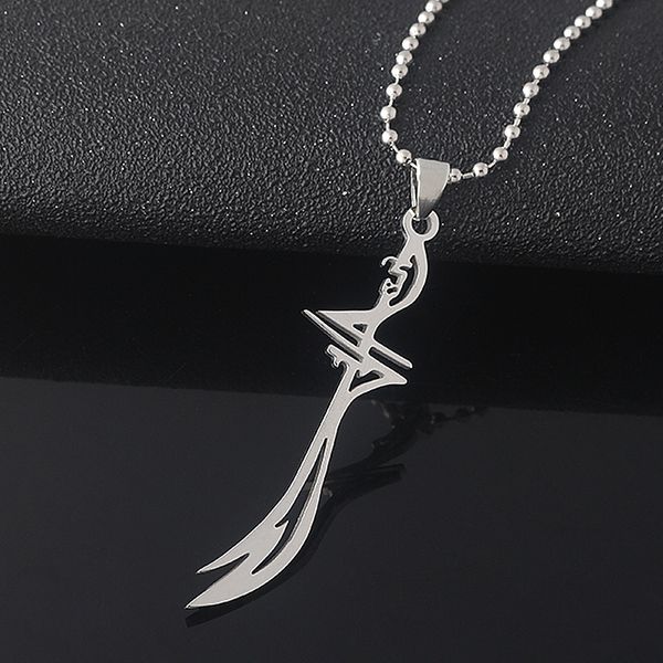 retro imam ali sword muslim islam knife necklace jewelry stainless steel arabic pendant necklaces for men women jewlery, Silver
retro imam ali sword muslim islam knife necklace jewelry stainless steel arabic pendant necklaces for men women jewlery, Silver