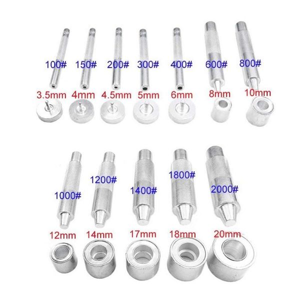 sewing notions & tools 1 set 3.5-25mm eyelets tool handmade metal mold grommet installation carbon steel diy accessories, Black
sewing notions & tools 1 set 3.5-25mm eyelets tool handmade metal mold grommet installation carbon steel diy accessories, Black