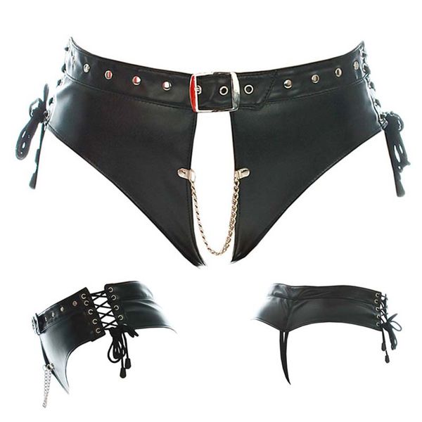 faux leather women open crotch crotchless restraint shorts side lace up body harness fetish costume, Black;pink
faux leather women open crotch crotchless restraint shorts side lace up body harness fetish costume, Black;pink