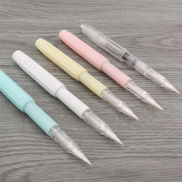 luxury transparent white brush pen hexagon pocket macaron pink green signature calligraphy ink pen stationery school supplies
luxury transparent white brush pen hexagon pocket macaron pink green signature calligraphy ink pen stationery school supplies
