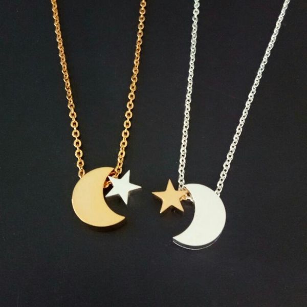 10pcs/lot supernatural jewelry stainless steel star statement necklace gold color chain moon pendant necklaces for women colar, Silver
10pcs/lot supernatural jewelry stainless steel star statement necklace gold color chain moon pendant necklaces for women colar, Silver