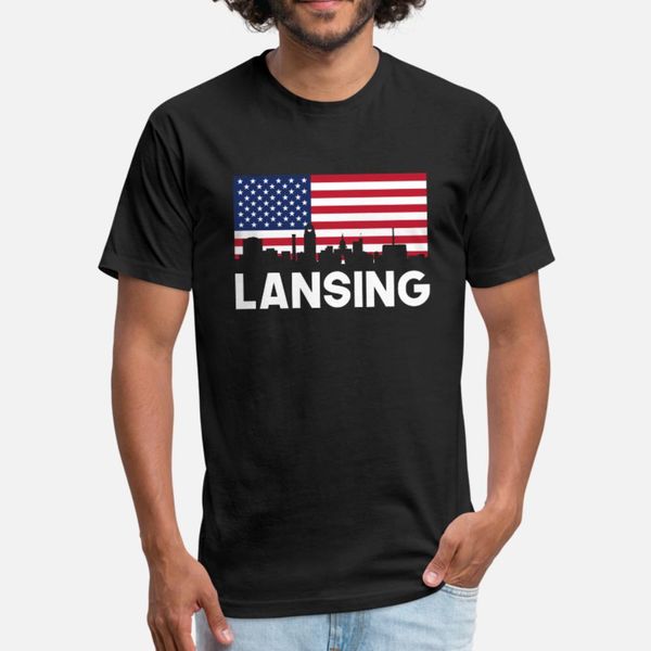 lansing mi american flag skyline t shirt men designing tee shirt s-xxxl fit fitness breathable spring autumn leisure shirt
lansing mi american flag skyline t shirt men designing tee shirt s-xxxl fit fitness breathable spring autumn leisure shirt