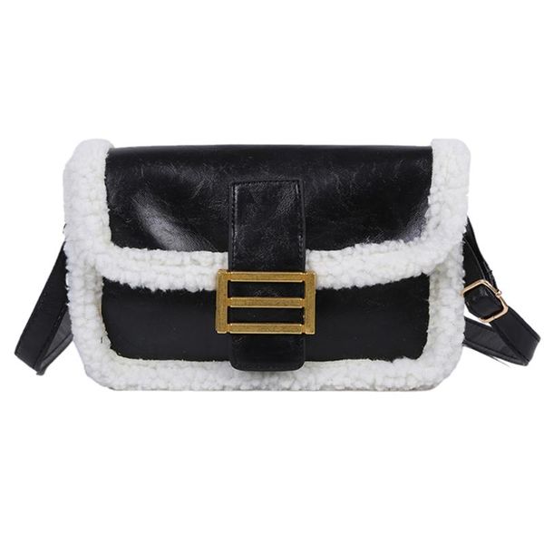 splicing color shoulder messenger bag women autumn winter leather fleece crossbody satchel bag for personality decor
splicing color shoulder messenger bag women autumn winter leather fleece crossbody satchel bag for personality decor