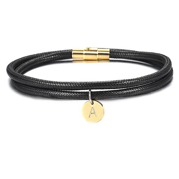 initial letter a-z charm necklace bracelet 4mm wristband stack leather bracelet for women girls golden magnetic clasp ddlb182, Black
initial letter a-z charm necklace bracelet 4mm wristband stack leather bracelet for women girls golden magnetic clasp ddlb182, Black