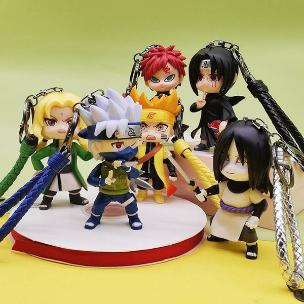 6 pcs/set characters pvc anime naruto action figure keychain haku sasuke kakashi model toy pendant gift collectibles, Silver
6 pcs/set characters pvc anime naruto action figure keychain haku sasuke kakashi model toy pendant gift collectibles, Silver