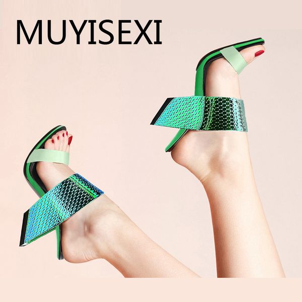 slipper genuine leather peep toe hollow strange 8cm high heels slip on mules beauty lady convenient cozy sandals hl260 muyisexi, Black
slipper genuine leather peep toe hollow strange 8cm high heels slip on mules beauty lady convenient cozy sandals hl260 muyisexi, Black