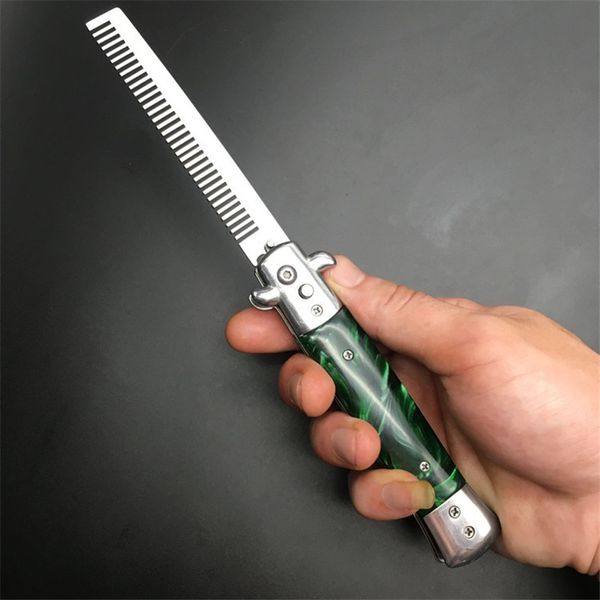 hair brushes 1pcs stainless steel foldable automatic combs knife trimmer comb brush accessories butterfly mens pocket, Silver
hair brushes 1pcs stainless steel foldable automatic combs knife trimmer comb brush accessories butterfly mens pocket, Silver