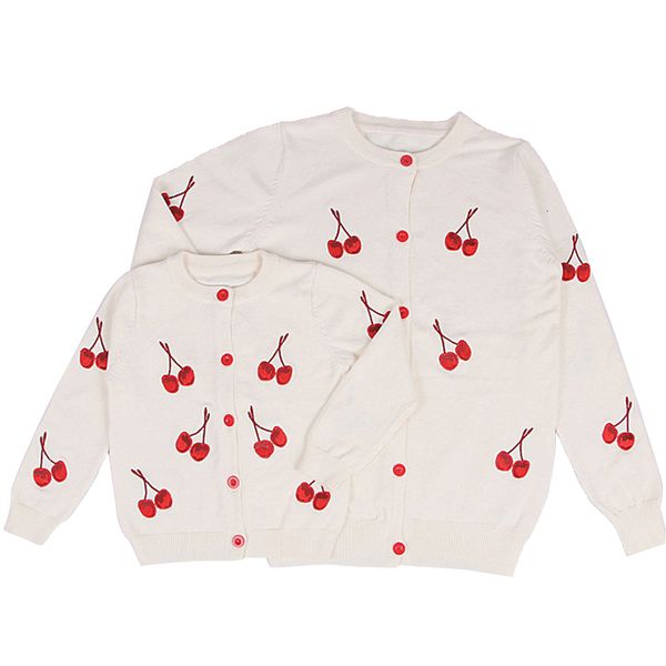spring autumn family matching sweaters mother & kids cherries embroidery knitted cardigan baby girls boys knitwear clothes, Blue
spring autumn family matching sweaters mother & kids cherries embroidery knitted cardigan baby girls boys knitwear clothes, Blue