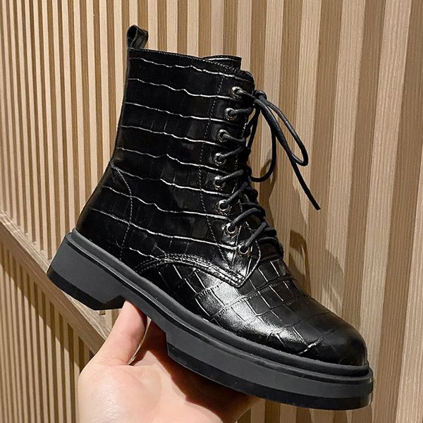chaussure femme 2021ankle boots for women genuine leather round toe stone patterns new winter shoes femlae ankle botas mujer, Black
chaussure femme 2021ankle boots for women genuine leather round toe stone patterns new winter shoes femlae ankle botas mujer, Black
