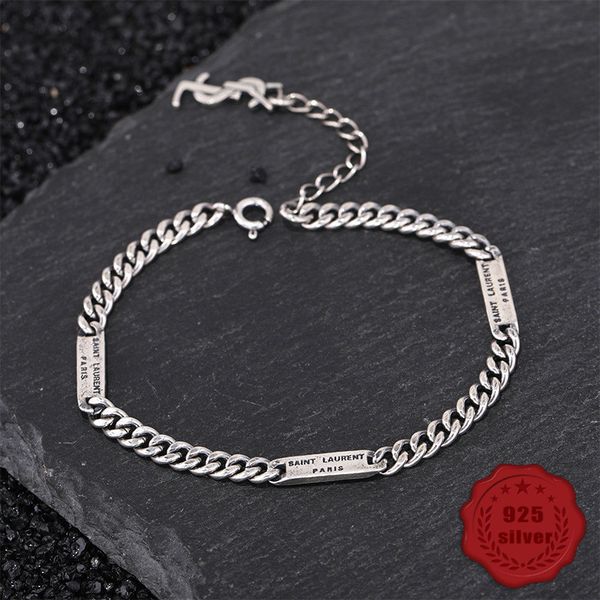 s925 silver girl bracelet personality simple jewelry retro fashion student letter modeling birthday gift 2019 bracelets, Black
s925 silver girl bracelet personality simple jewelry retro fashion student letter modeling birthday gift 2019 bracelets, Black