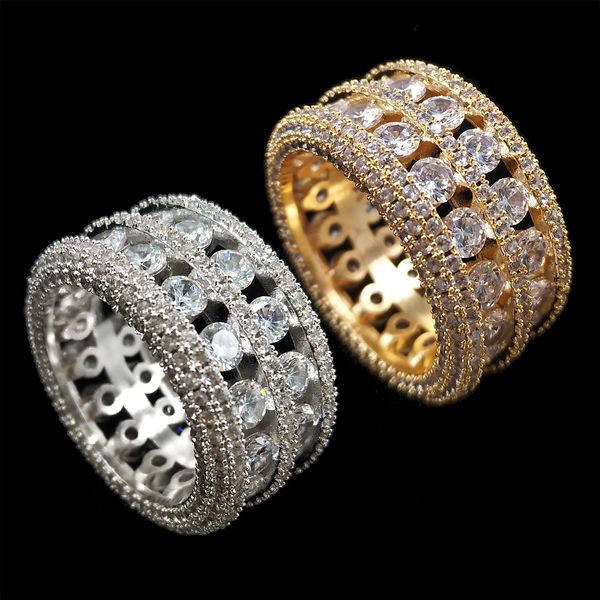 18k gold & white gold plated full cz cubic zirconia rings diamond hip hop rock rapper jewelry gifts for men and women 9mm size 7-9 wholesale, Silver
18k gold & white gold plated full cz cubic zirconia rings diamond hip hop rock rapper jewelry gifts for men and women 9mm size 7-9 wholesale, Silver