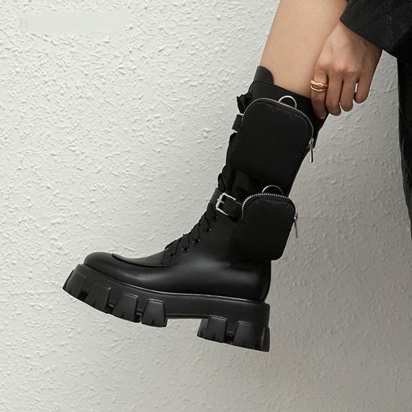 norberg genuine leather women boots new autumn winter mid-calf retro motorcycle boots sheepskin cross-tied detachable bag, Black
norberg genuine leather women boots new autumn winter mid-calf retro motorcycle boots sheepskin cross-tied detachable bag, Black