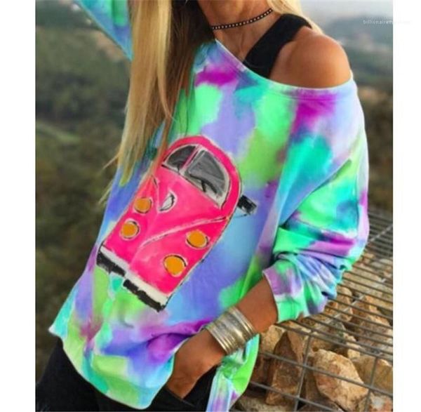 sleeved loose pullover tshirts fashion womens tie dye women designer tshirts casual one shoulder long, White
sleeved loose pullover tshirts fashion womens tie dye women designer tshirts casual one shoulder long, White