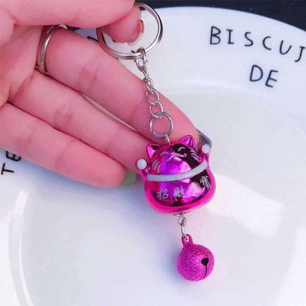 cartoon fortune lucky cat maneki keyring keychain with bell car bags key chain cool accessories jewelry wholesale gift for men, Silver
cartoon fortune lucky cat maneki keyring keychain with bell car bags key chain cool accessories jewelry wholesale gift for men, Silver