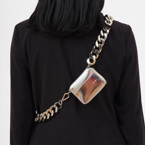 thick metal strap small women chest bag handbag shoulder bag mini brand lady silver messenger bag
thick metal strap small women chest bag handbag shoulder bag mini brand lady silver messenger bag