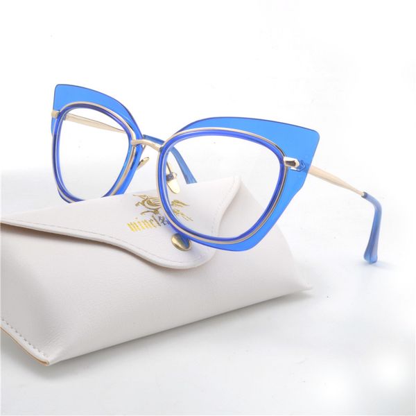 new square cat clear glasses women transparent eyewear brand designer vintage clear eyeglasses optical frame uv400 fml, Black
new square cat clear glasses women transparent eyewear brand designer vintage clear eyeglasses optical frame uv400 fml, Black