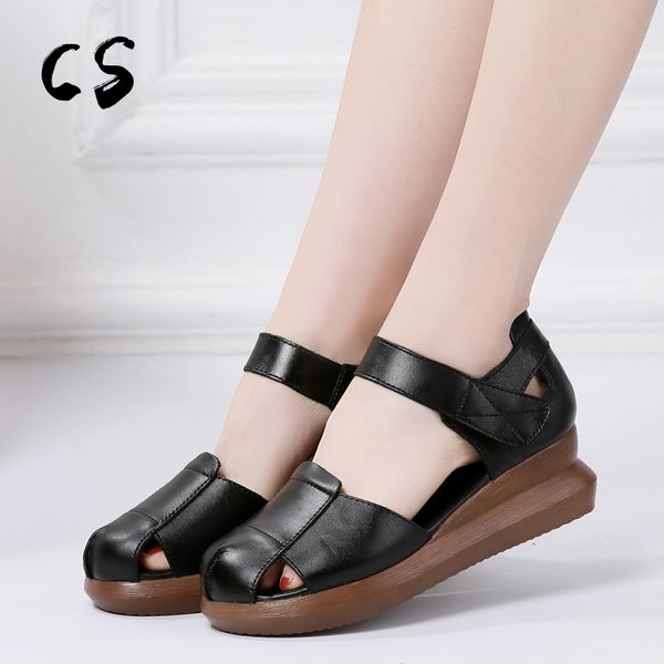 cuculus women sandals genuine leather summer shoes woman hollow out flat sandals ladies casual soft bottom female beach sandal, Black
cuculus women sandals genuine leather summer shoes woman hollow out flat sandals ladies casual soft bottom female beach sandal, Black