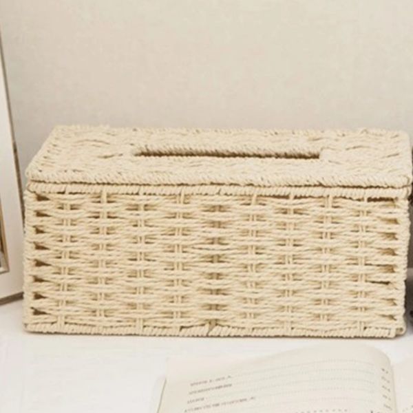 home eco-friendly organizer straw braid tissue holder rectangular box paper rope
home eco-friendly organizer straw braid tissue holder rectangular box paper rope