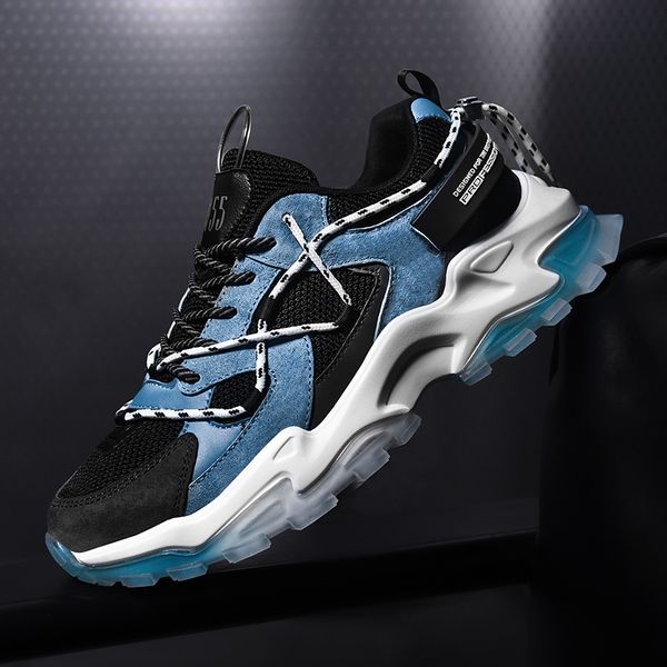 new daddy shoes pu suction film bottom combination trendy men's sneakers shoes men's casual platform, Black
new daddy shoes pu suction film bottom combination trendy men's sneakers shoes men's casual platform, Black