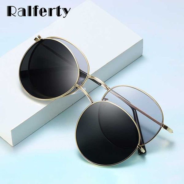 ralferty women's glasses 2 in 1 clip on glasses kit round magnet sunglasses polarized metal wire eyeglasse frame prescriptioon, White;black
ralferty women's glasses 2 in 1 clip on glasses kit round magnet sunglasses polarized metal wire eyeglasse frame prescriptioon, White;black