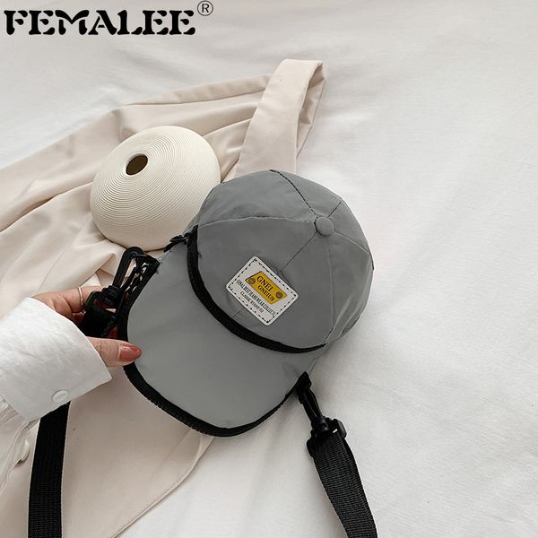 personality korean hat shape shoulder bag creative reflective nylon crossbody bag female new trendy small phone purses handbag
personality korean hat shape shoulder bag creative reflective nylon crossbody bag female new trendy small phone purses handbag