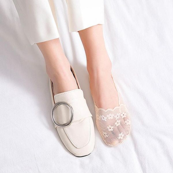 womens lace boat socks soft flower side invisible socks cotton high heels slingback toe breathable boat low short, Black;white
womens lace boat socks soft flower side invisible socks cotton high heels slingback toe breathable boat low short, Black;white