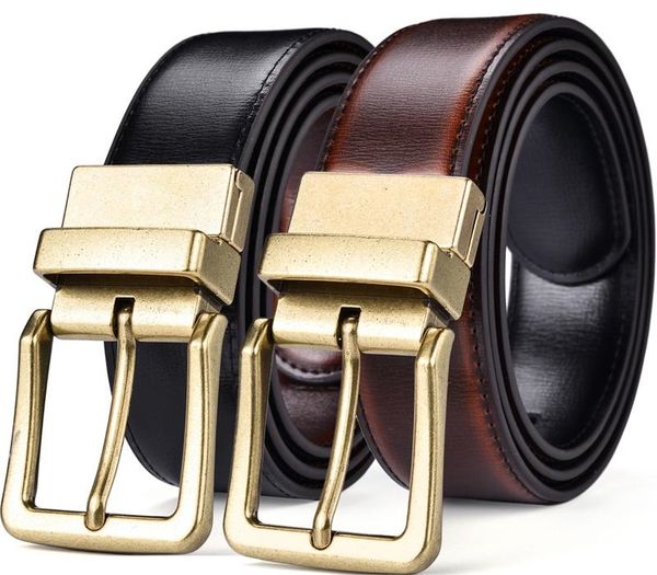 Men's Belt, Leather Reversible Belt for Men Black and Cognac Dress Belt Rotate Buckle Two In One T200327
Men's Belt, Leather Reversible Belt for Men Black and Cognac Dress Belt Rotate Buckle Two In One T200327