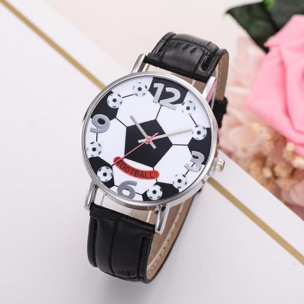 football quartz analog leather band watch women men casual wristwatch gifts quartz fashion kids child wrist wristwatches, Slivery;brown
football quartz analog leather band watch women men casual wristwatch gifts quartz fashion kids child wrist wristwatches, Slivery;brown