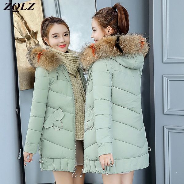 zqlz 2020 new winter coat women slim hooded fur collar black overcoat mujer casual thick warm cotton jacket female red coats
zqlz 2020 new winter coat women slim hooded fur collar black overcoat mujer casual thick warm cotton jacket female red coats