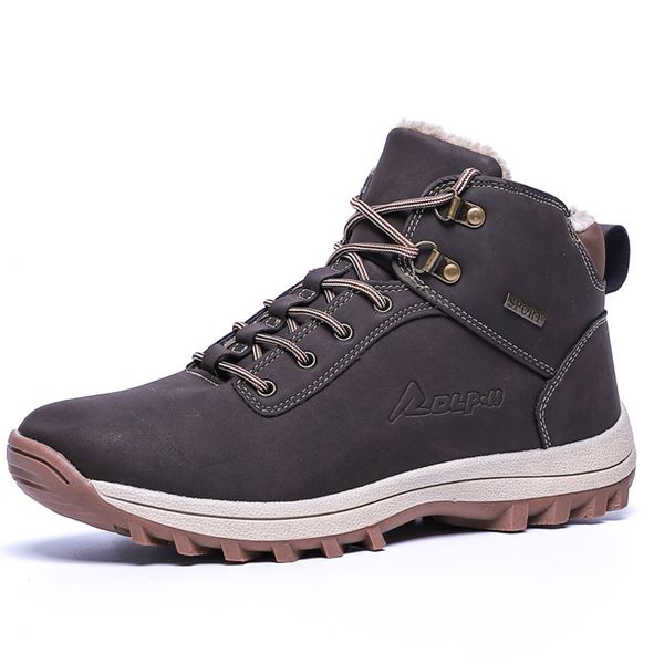boots 2021 men winter man genuine leather ankle snow plush keep warm footwear trendy waterproof casual women's, Black
boots 2021 men winter man genuine leather ankle snow plush keep warm footwear trendy waterproof casual women's, Black