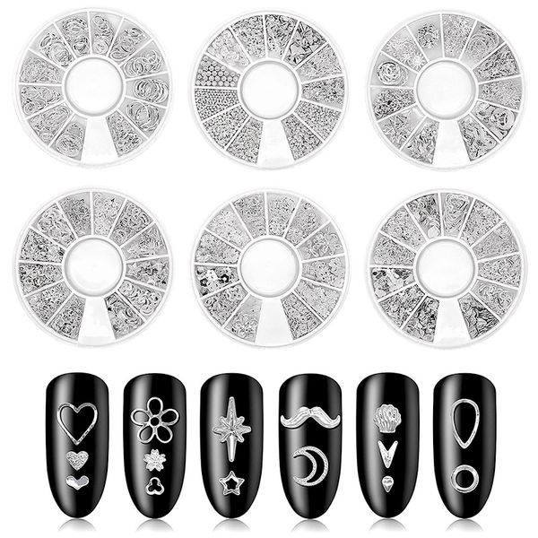 nail art decorations 3d alloy decoration silver golden 12 grids disc kit manicure metal rivet nan, Silver;gold
nail art decorations 3d alloy decoration silver golden 12 grids disc kit manicure metal rivet nan, Silver;gold